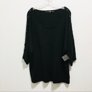 🆕 JW Style Women’s Black Knit Sweater 1X